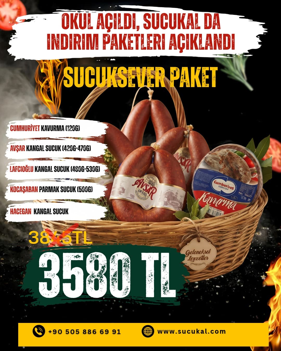 İNDİRİMLİ SUCUK SEVER PAKET